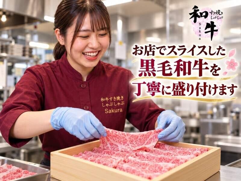 和牛すき焼きしゃぶしゃぶ Sakuraの仕事画像1