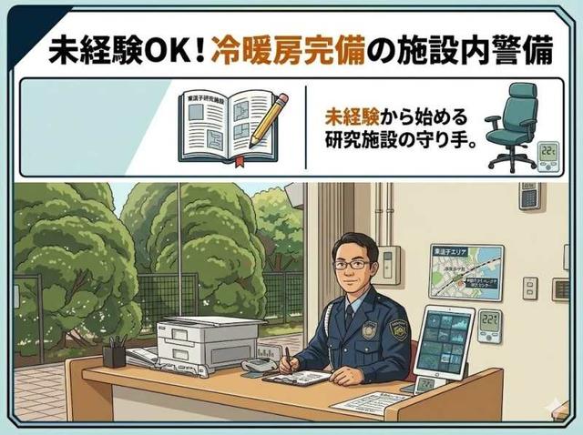 未経験から始める研究施設の守り手◎座り仕事中心の警備＠東逗子(軽作業・物流、横須賀市)のイメージ画像