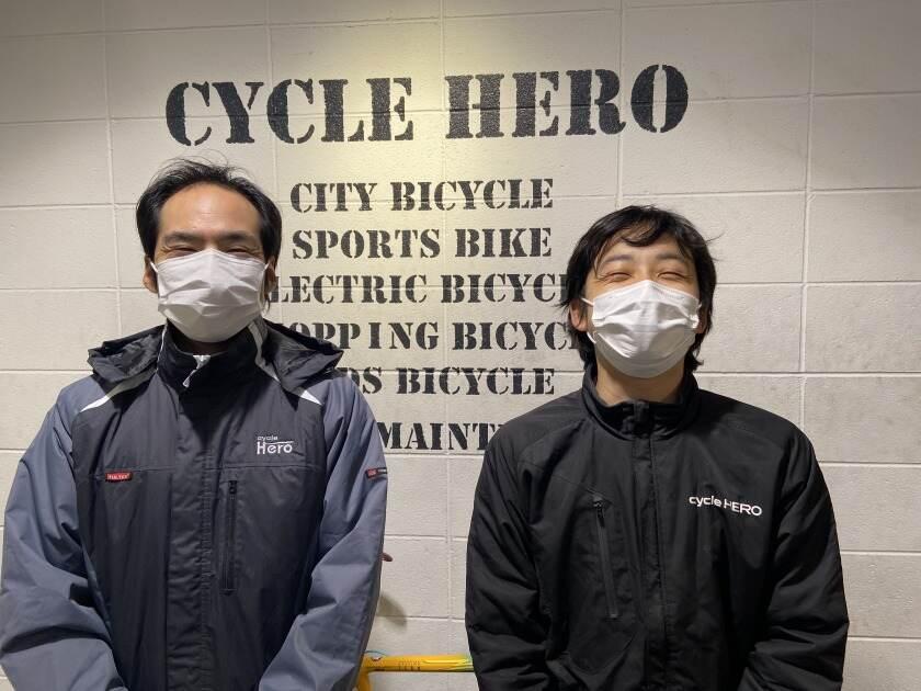 サイクルヒーローなんば店の制服1