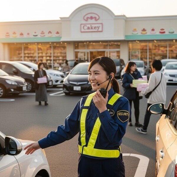 誰もが知る某有名ケーキ屋さんの駐車場での誘導警備☆日払いOK☆(軽作業・物流、千葉市稲毛区)のイメージ画像