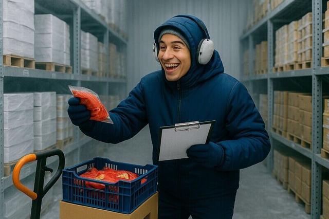 ＼時給1,500円／冷蔵・冷凍食品のリフト運転＆仕分け◎社保完備(軽作業・物流、神戸市東灘区)のイメージ画像