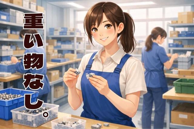 【土日祝休み◎未経験OK！】金属リングの成形♪30代女性活躍中！(工場・製造、羽島市)のイメージ画像