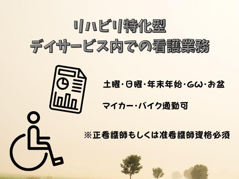 リハビリ特化型デイサービス内での看護業務の仕事画像1