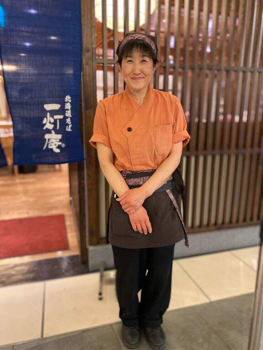 北海道そば　一灯庵の制服1