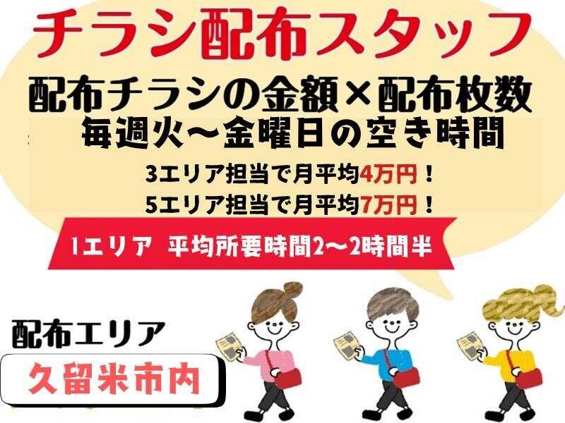 株式会社ミッド久留米　チラシポスティングサービスの仕事画像1