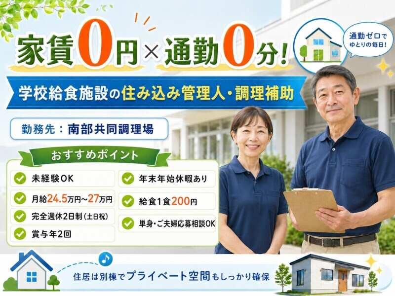 株式会社安田物産【勤務地】南部学校給食共同調理場の仕事画像1