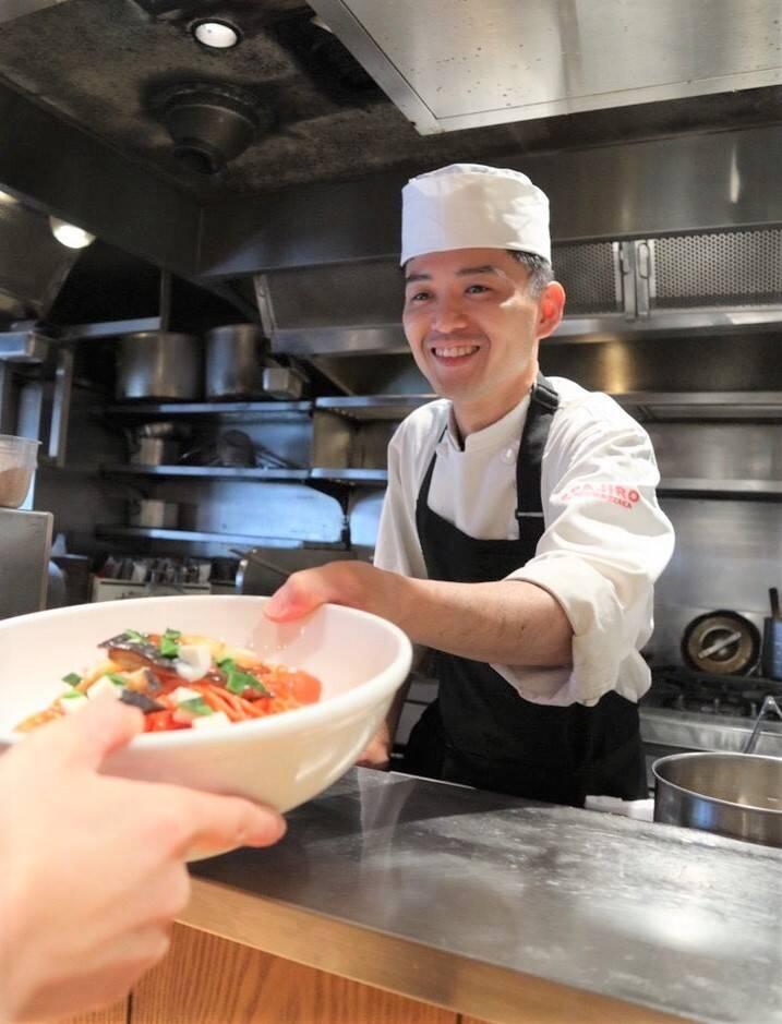 釜あげスパゲッティ すぱじろう権之助坂の制服5