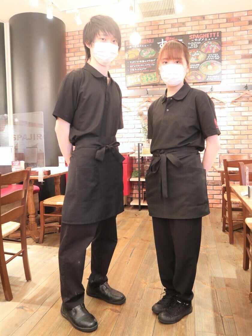 釜あげスパゲッティ すぱじろう 銀座の制服1
