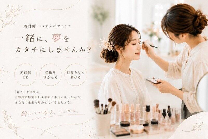 OLIVE　ヘアセット メイク 着付け専門【オープニングスタッフ】の仕事画像2