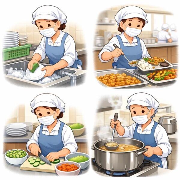 京都生協本部　職員用食堂の仕事画像1