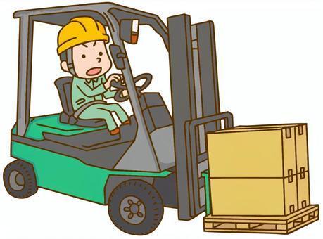 包装紙などリフトでの入出荷のお仕事の仕事画像1