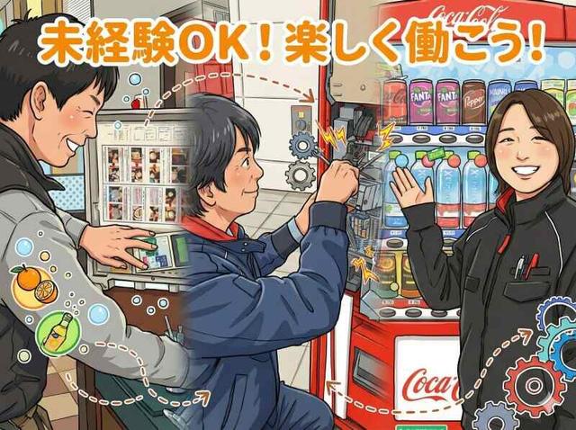 工場内軽作業|コカ・コーラ自販機の初期セットスタッフ(工場・製造、糟屋郡新宮町)のイメージ画像