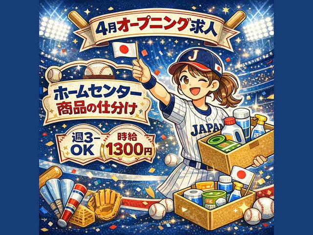 4月オープニングスタッフ大募集!日用品や雑貨の仕分け・検品☆(軽作業・物流、大阪市住之江区)のイメージ画像