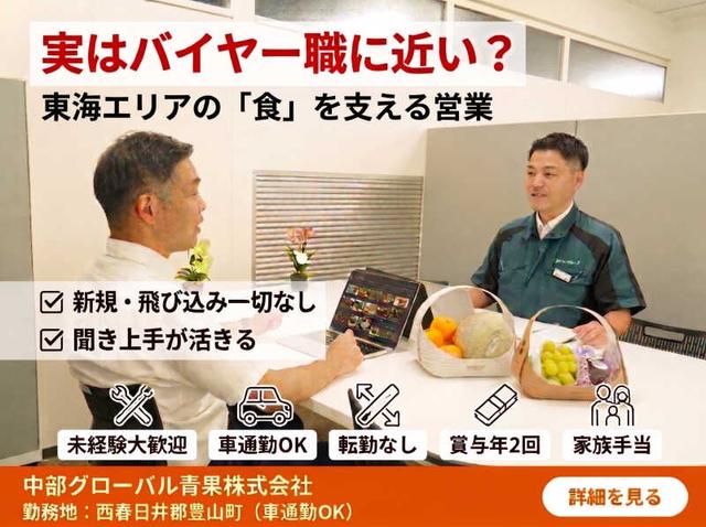 営業経験がなくても大丈夫!果実の仕入れ・在庫管理・提案業務(営業、北名古屋市)のイメージ画像