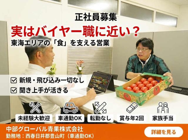 営業経験がなくても大丈夫!野菜の仕入れ・在庫管理・提案業務(営業、北名古屋市)のイメージ画像
