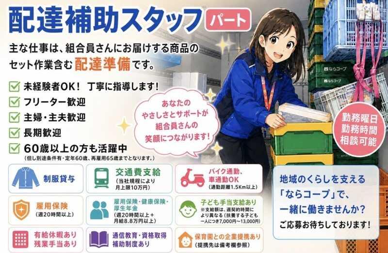 ならコープ 第1・第2西奈良支所の仕事画像1
