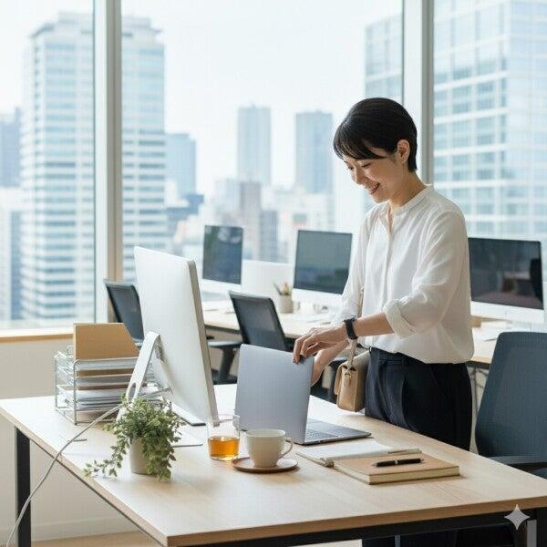 よし!今日もわたし良くがんばった!!定時だ!帰ろう♪(オフィス、那覇市)のイメージ画像