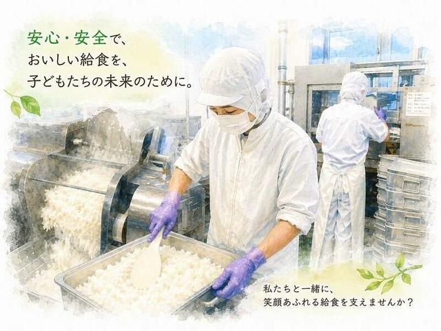 ☆夜勤パート☆給食用のお米を炊く業務♪平日の週3日~/未経験OK(フード・飲食、高崎市)のイメージ画像