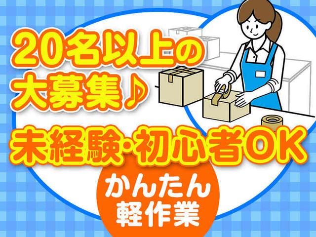 カンタン軽作業/短時間!新規業務のため20名以上の大募集!!(軽作業・物流、成田市)のイメージ画像