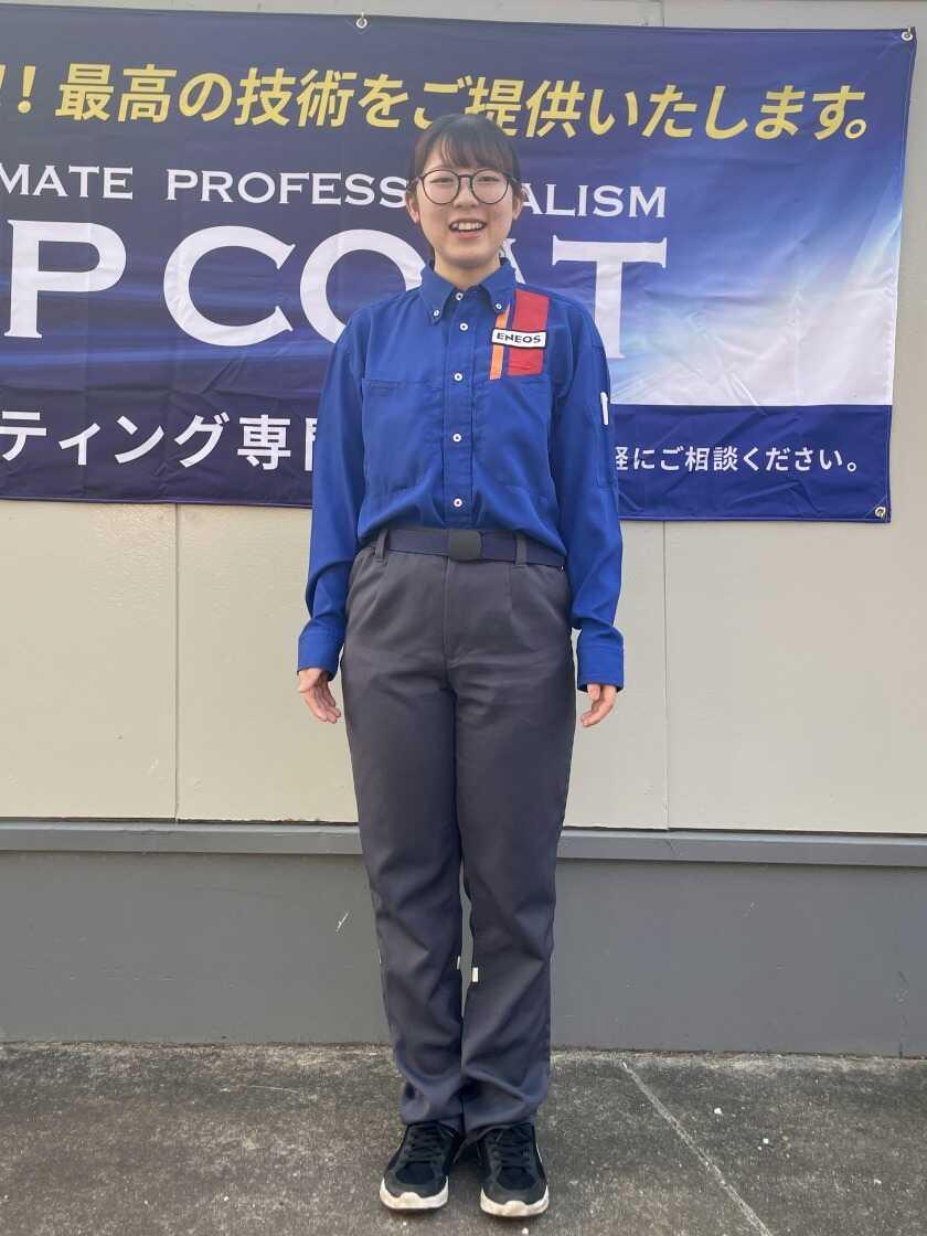 野口石油株式会社 ENEOSセルフ築館インターSSの制服1