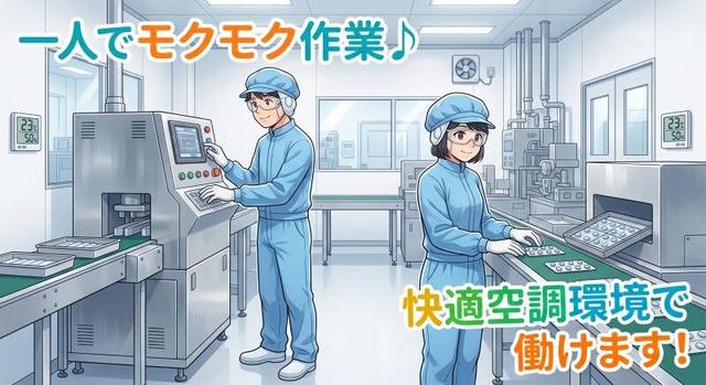 【ほぼ重量物なし!】快適な空調環境でお薬の製造&検査!(工場・製造、甲賀市)のイメージ画像