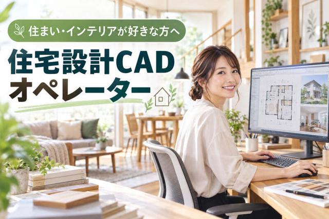 住まい・インテリアが好きな方へ/ 住宅設計CADオペレーター(IT・クリエイティブ/クリエイター、福岡市博多区)のイメージ画像