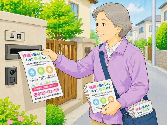 シニア層活躍中/週1日~副業勤務OK/ポスティング配布STAFF(イベント、さいたま市中央区)のイメージ画像